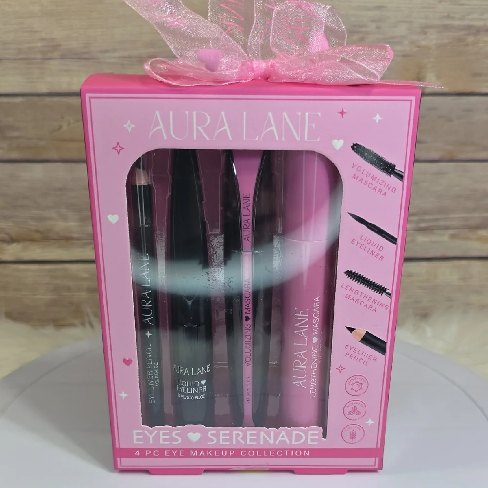 Aura Lane Eyes Serenade 4-Piece Eye Makeup Set - Pink